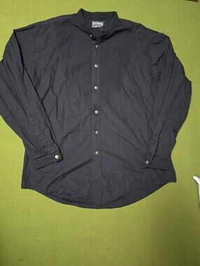 Vintage black Western tuxedo-style shirt from the iconic brand Roughrider